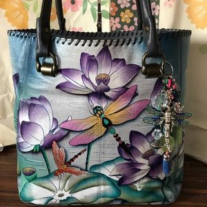 Anuschka Leather Tranquil Pond Tote